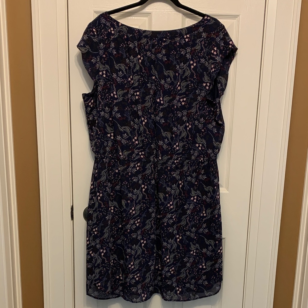 Reitmans Dark Blue Floral Mini Dress